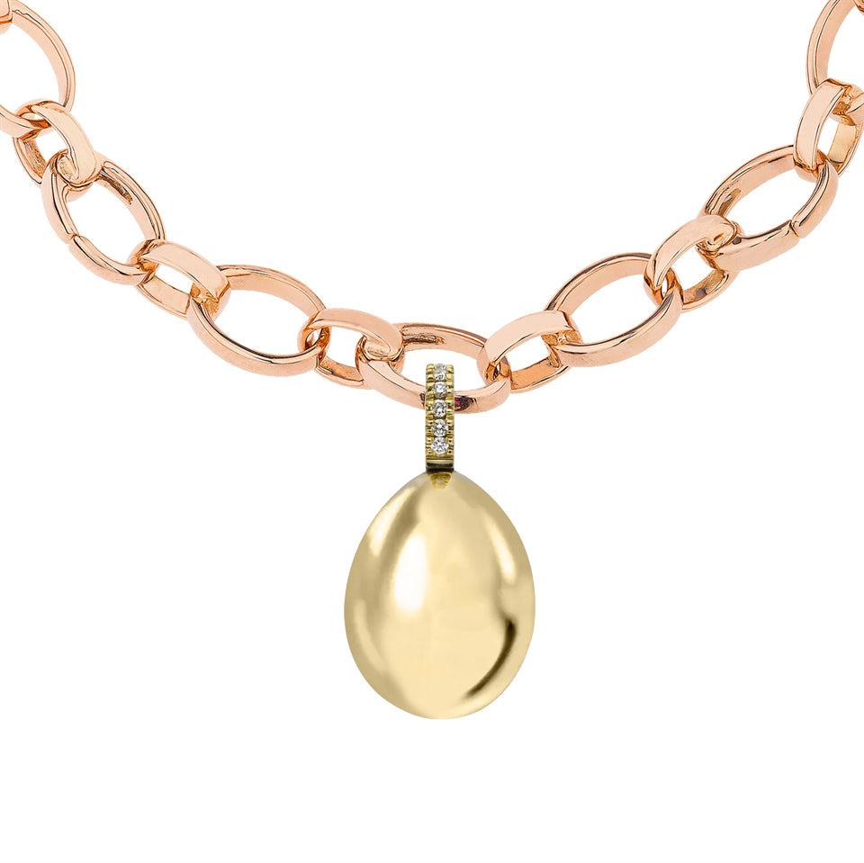 Yellow Gold Egg Charm