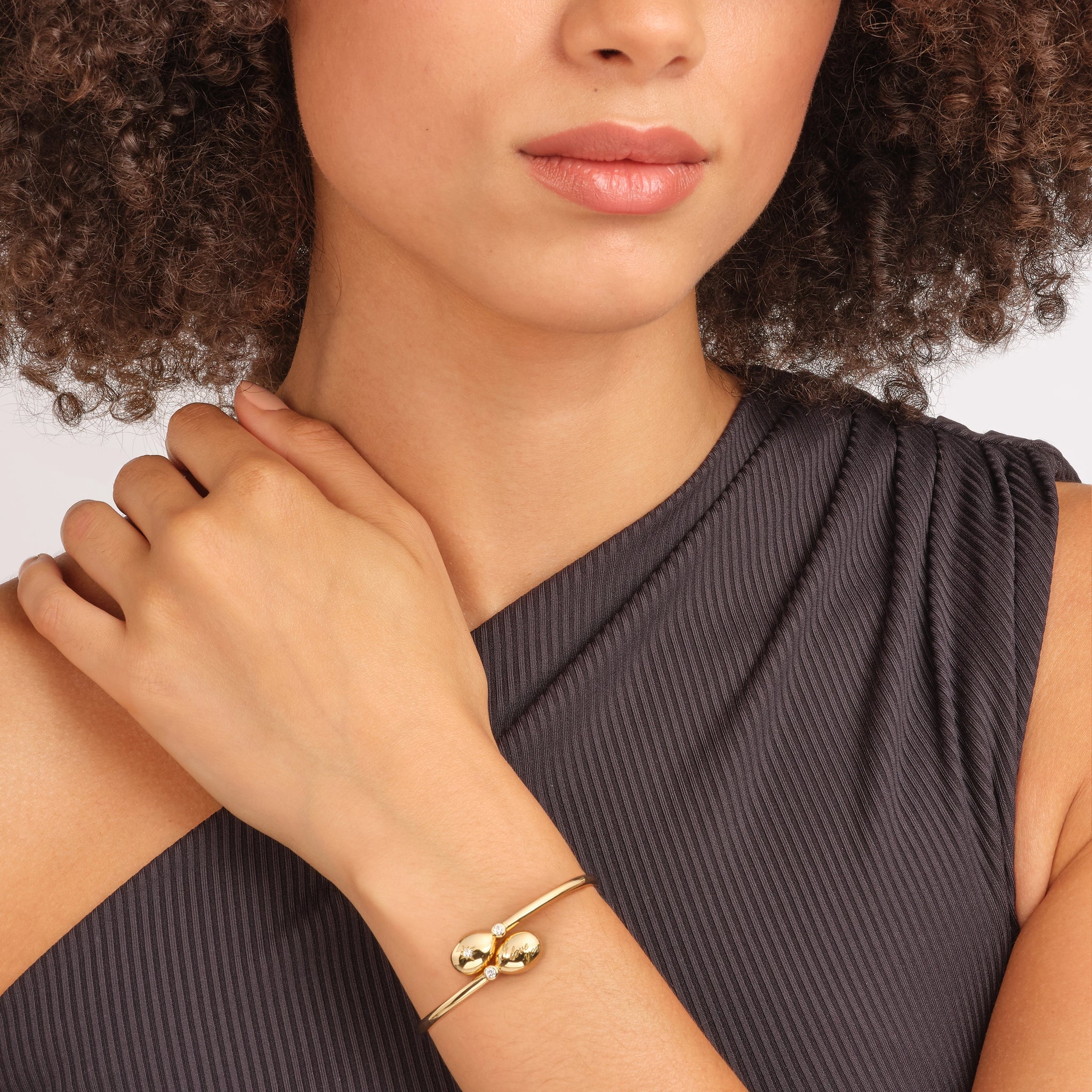 Yellow Gold I Love You Crossover Bracelet | Fabergé