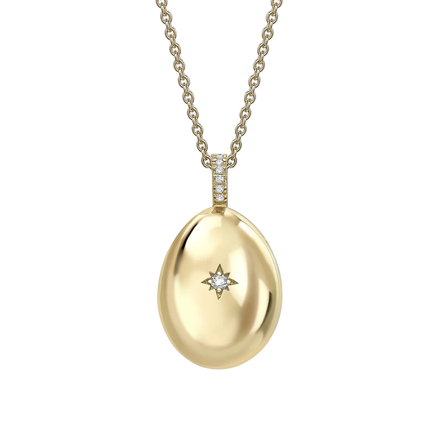Yellow Gold I Love You Egg Pendant | Fabergé
