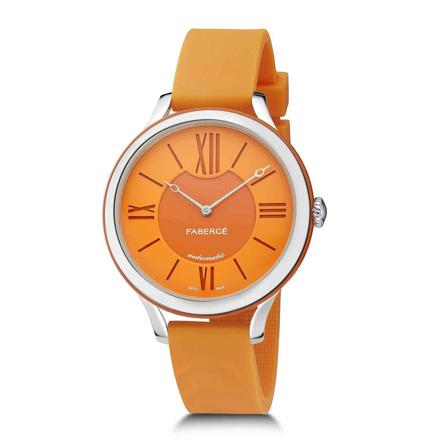 Ladies Watch – Fabergé Flirt 36MM 18 KARAT WHITE GOLD - ORANGE DIAL WATCH