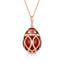 Fabergé Heritage Red Guilloché Enamel Egg Pendant