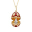 Fabergé Heritage Yellow Gold Red Guilloché Year of the Rabbit Surprise Locket