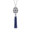 Fabergé Imperial Impératrice White Gold & Blue Sapphire Tassel Pendant I Fabergé