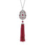Impératrice White Gold & Ruby Tassel Pendant I Fabergé