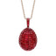 Rose Gold Mosaic Ruby Egg Pendant | Fabergé