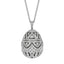 Zenya White Gold & Diamond Egg Pendant I Fabergé