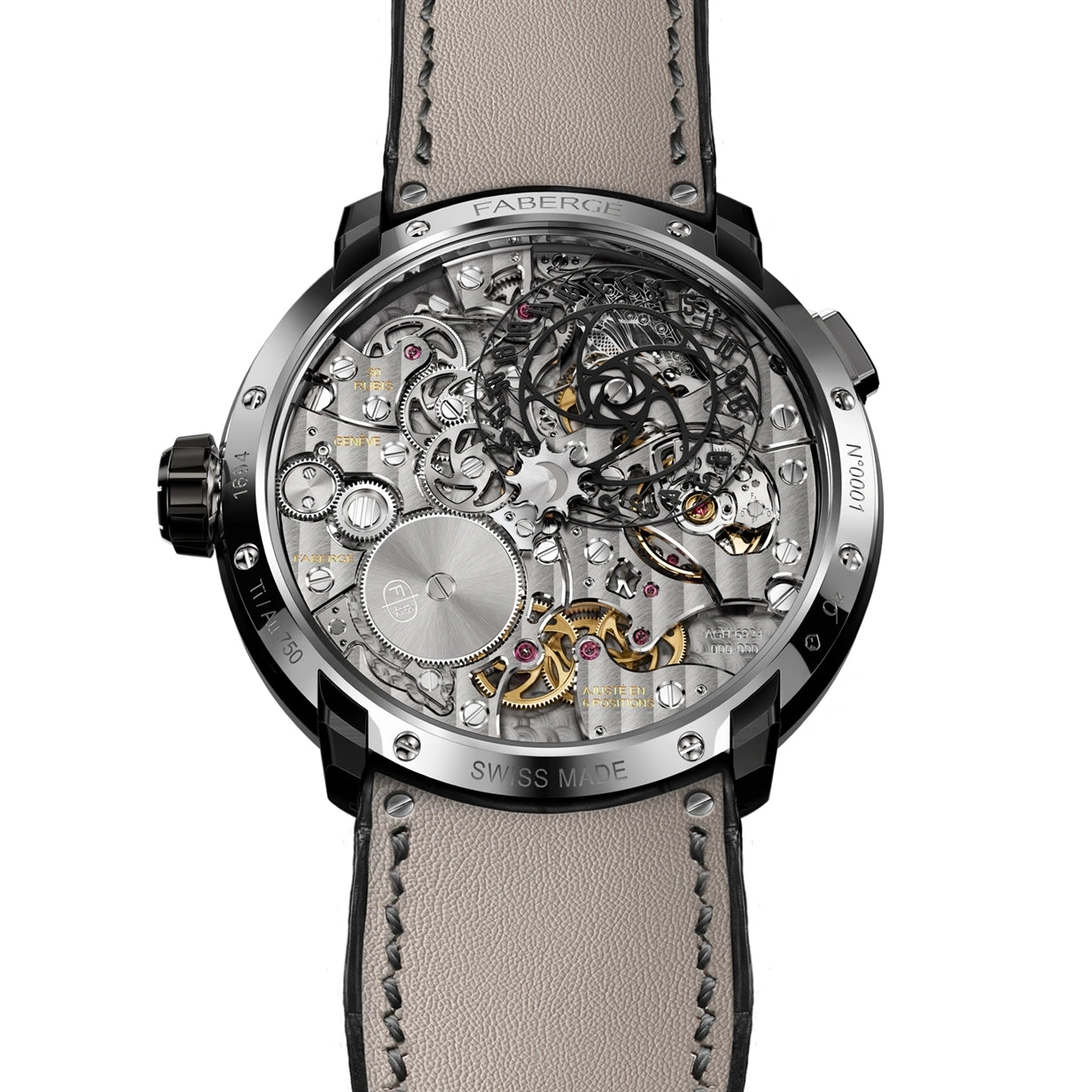 FABERGÉ WATCH – FABERGÉ VISIONNAIRE DTZ 18 KARAT WHITE GOLD WATCH