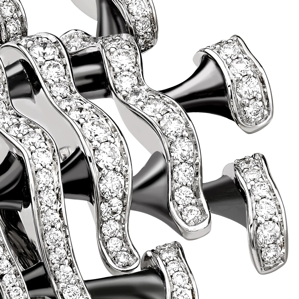 Fabergé x Game of Thrones White Gold and Diamond Dragon Bones Ring | Fabergé