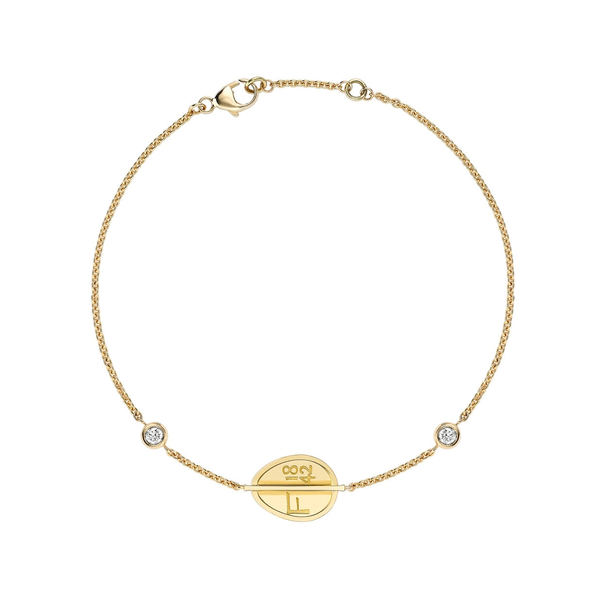 Yellow Gold & Diamond Egg Chain Bracelet | Fabergé