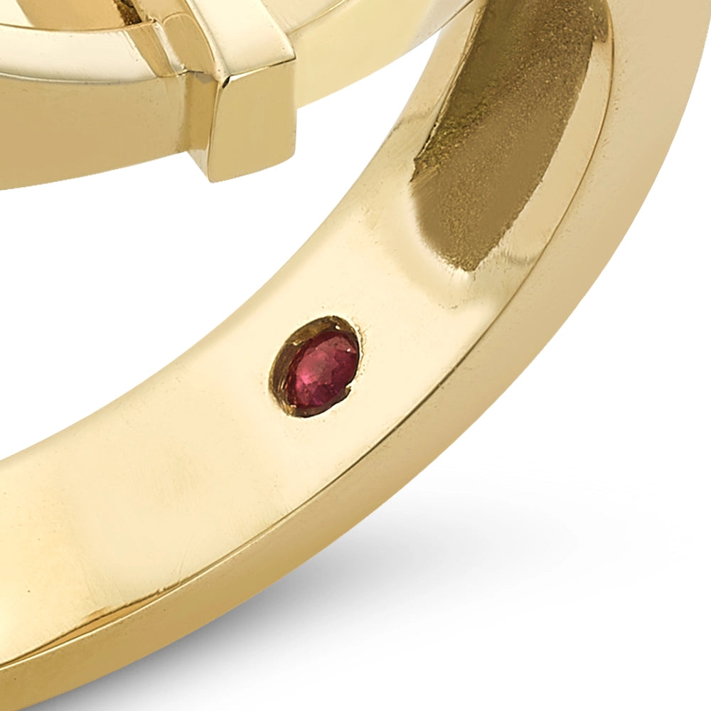 Yellow Gold Egg Signet Ring | Fabergé