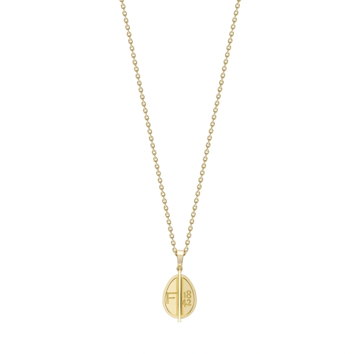 Yellow Gold Petite Egg Pendant | Fabergé