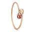 Rose Gold, Diamond & Red Enamel Crossover Bracelet | Fabergé