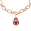 Rose Gold Diamond & Red Guilloché Enamel Egg Charm | Fabergé