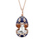 Rose Gold Dark Blue Guilloché Enamel Polar Bear Surprise Locket | Fabergé
