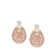 Rose Gold Diamond and Pink Guilloché Enamel Earstuds | Fabergé