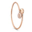 Rose Gold, Diamond & Pink Enamel Crossover Bracelet | Fabergé