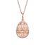 Rose Gold Diamond & Pink Guilloché Enamel Egg Pendant | Fabergé