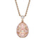 Rose Gold Diamond & Pink Guilloché Enamel Petite Egg Pendant | Fabergé