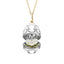 White and Yellow Gold Diamond and White Enamel Carved Mother of Pearl Rose Surprise Locket | Fabergé