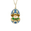 Heritage Yellow Gold Diamond & Blue Guilloché Enamel Waterlily Surprise Locket