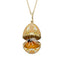 Yellow Gold Diamond & Guilloché Enamel Bee Surprise Locket | Fabergé