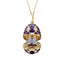 Heritage Yellow Gold Diamond & Purple Guilloché Enamel Anemone Surprise Locket