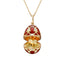 Yellow Gold Diamond & Red Guilloché Enamel Year Of The Horse Surprise Locket | Fabergé