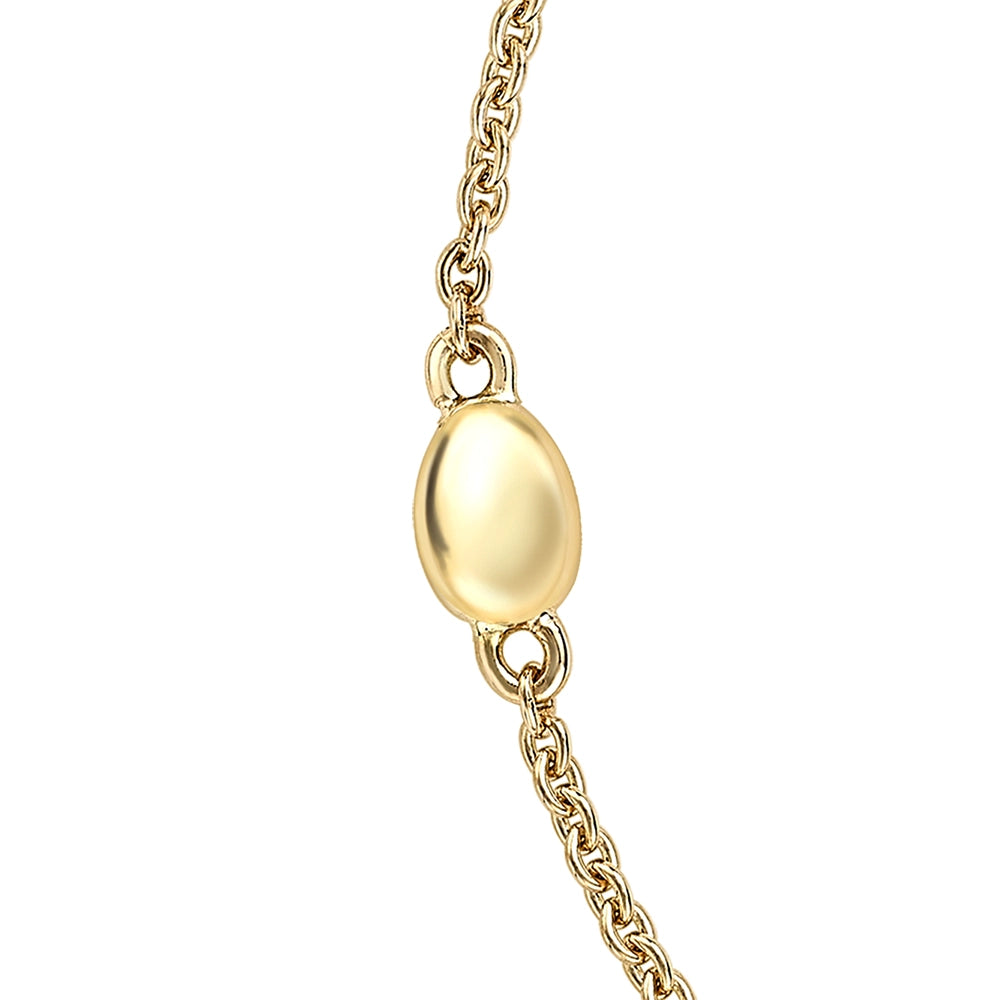 Yellow Gold Diamond & Turquoise Guilloché Enamel Chain Bracelet | Fabergé