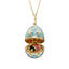 Yellow Gold Diamond & Turquoise Guilloché Enamel Ladybird Surprise Locket | Fabergé