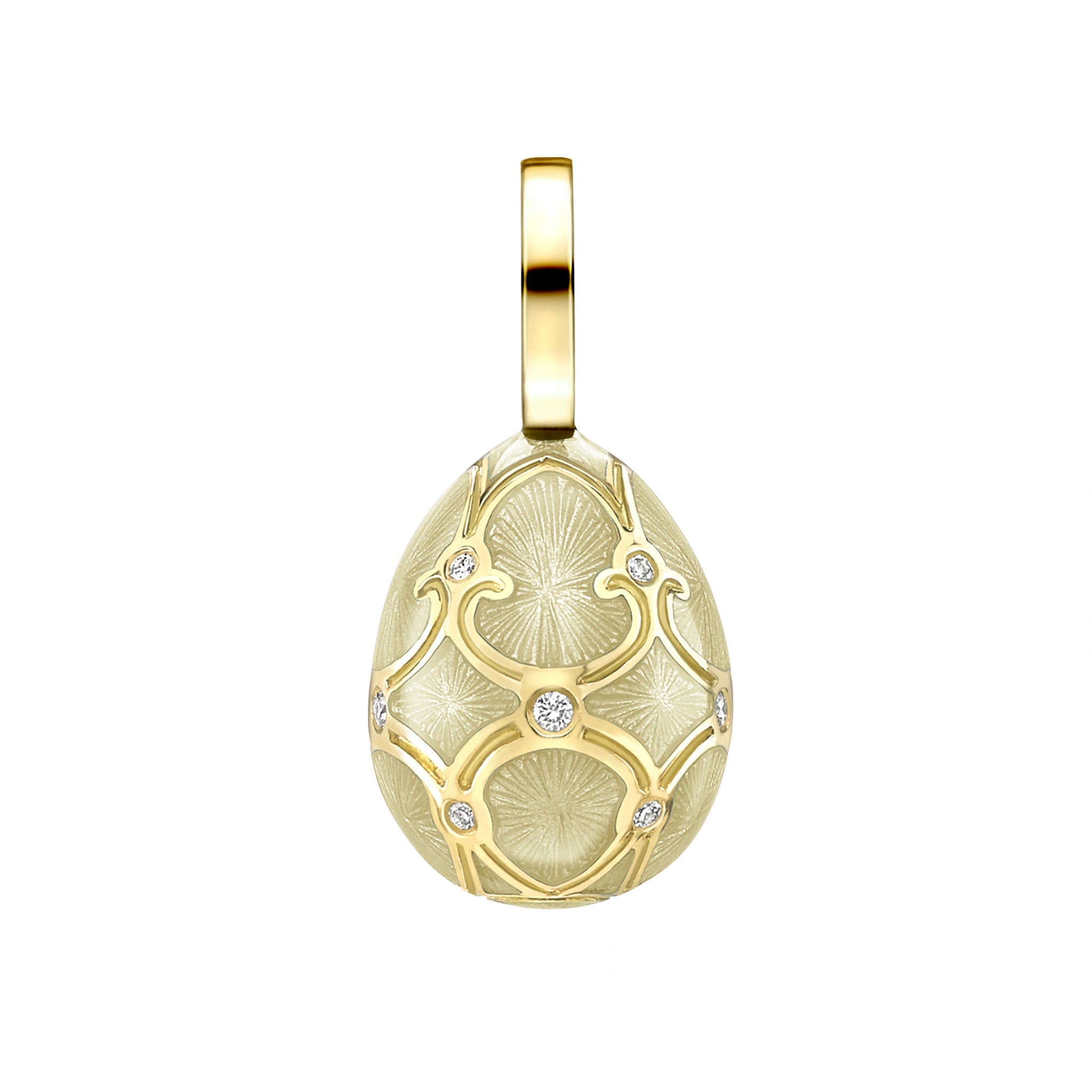 Faberge Egg Charm – Palais Tsarskoye Selo White Charm