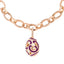 Rose Gold, Diamond & Purple Enamel Egg Charm | Fabergé