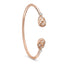 Brushed Rose Gold & Diamond Open Set Bracelet | Fabergé