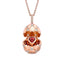 Brushed Rose Gold & Diamond Set Ruby Heart Surprise Locket | Fabergé