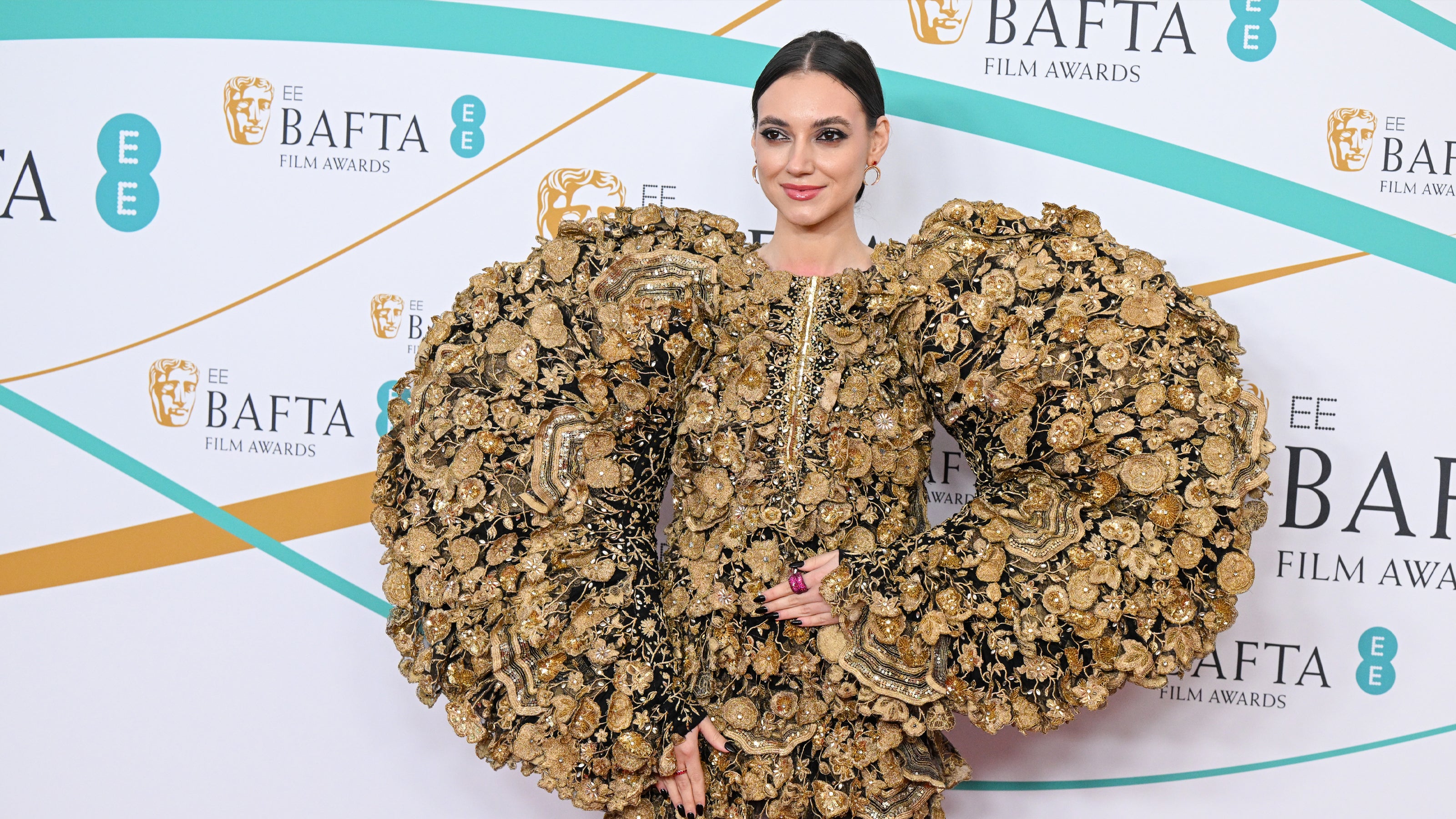 Andreea Cristea wears Fabergé at BAFTAs 2023