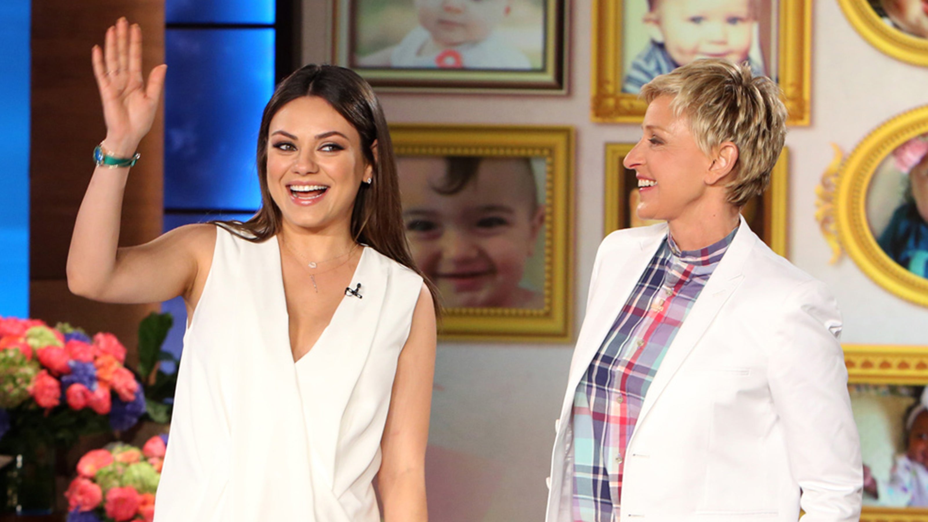 Mila-Kunis-Fabergé-Anastasia-Green-Watch-on-the-Ellen-Show-aired-9th-May-2014