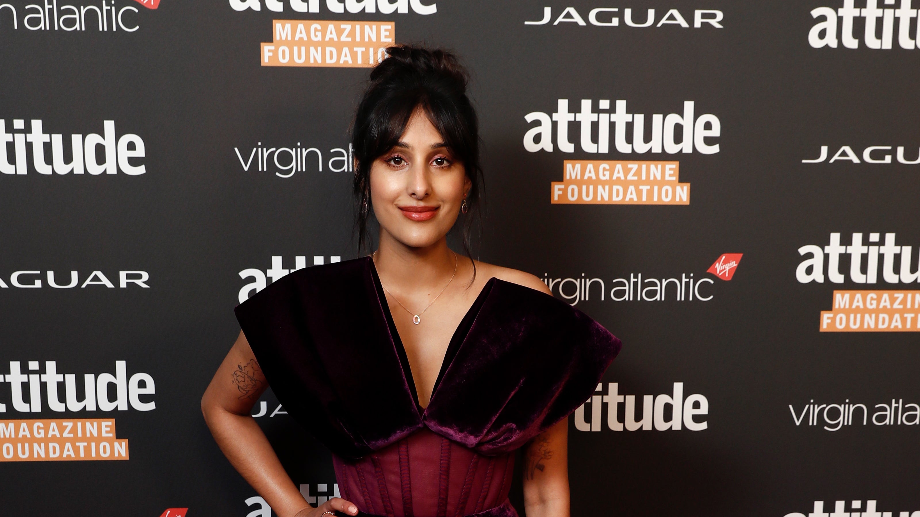 Taj-Atwal-Multicoloured-Gemstone-Earrings-Attitude-Awards