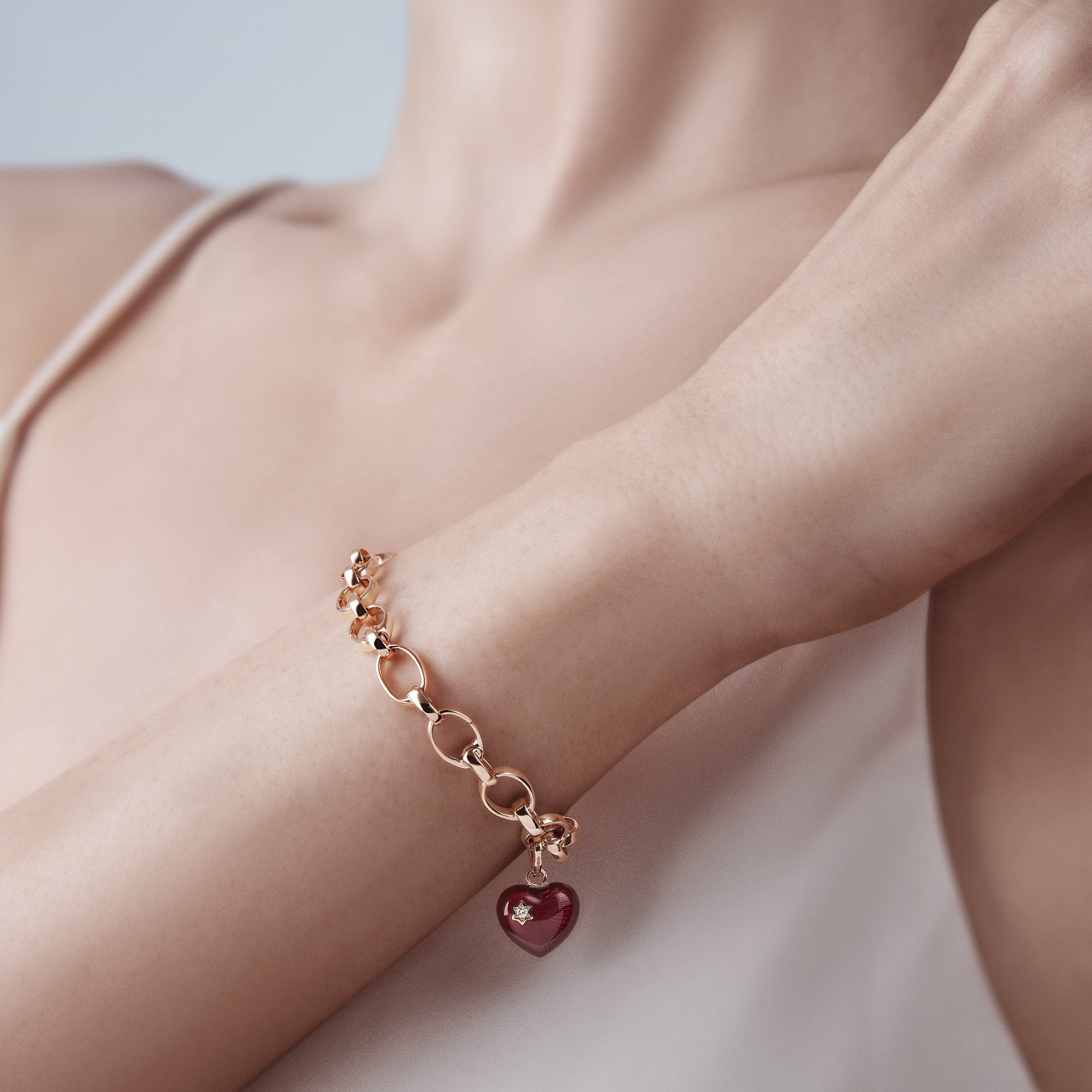 Fabergé Heritage Enamel Heart Charm