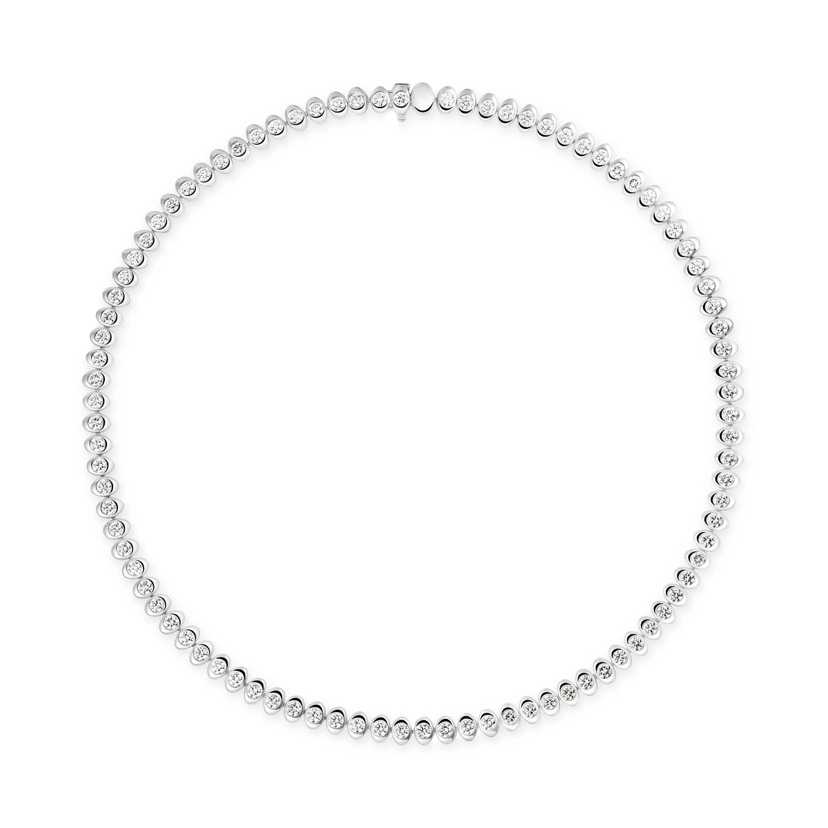 Faberge Diamond Tennis Necklace