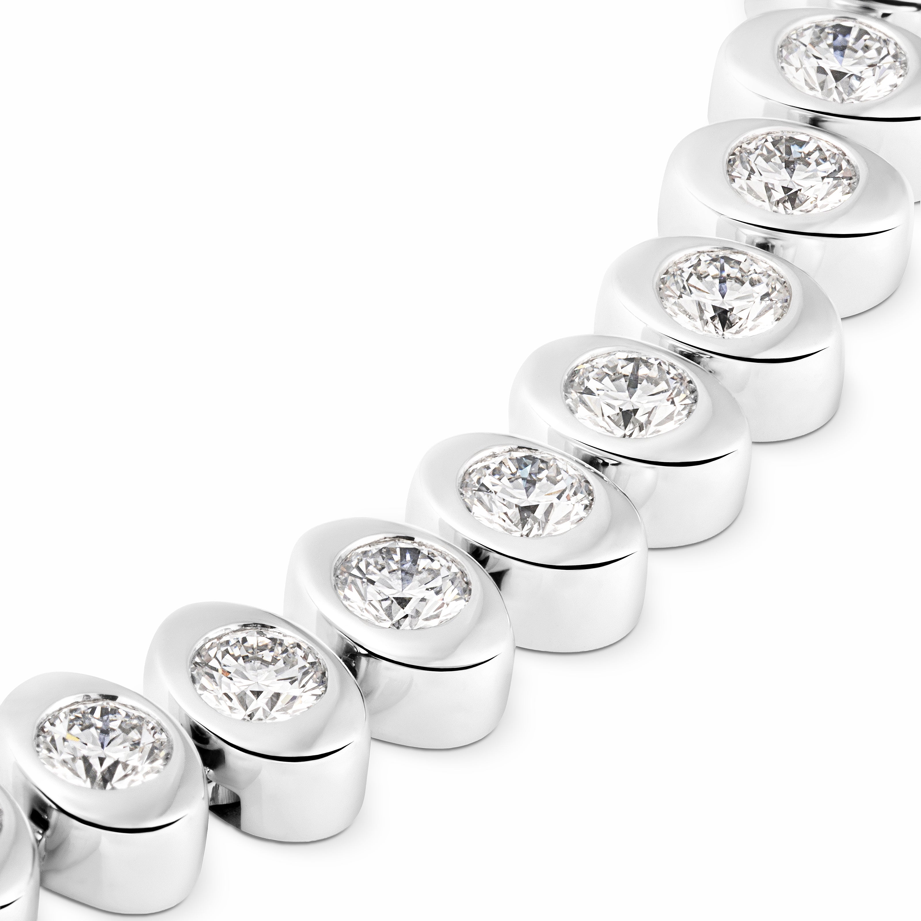 Faberge Diamond Tennis Necklace closeup image