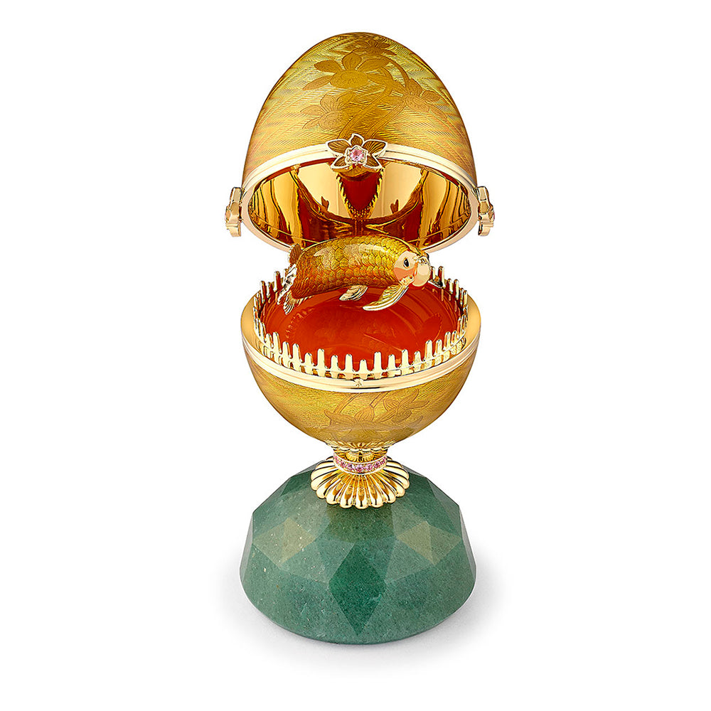 Fabergé Heritage Limited-Edition Sundaland Egg Objet with Arowana Surprise