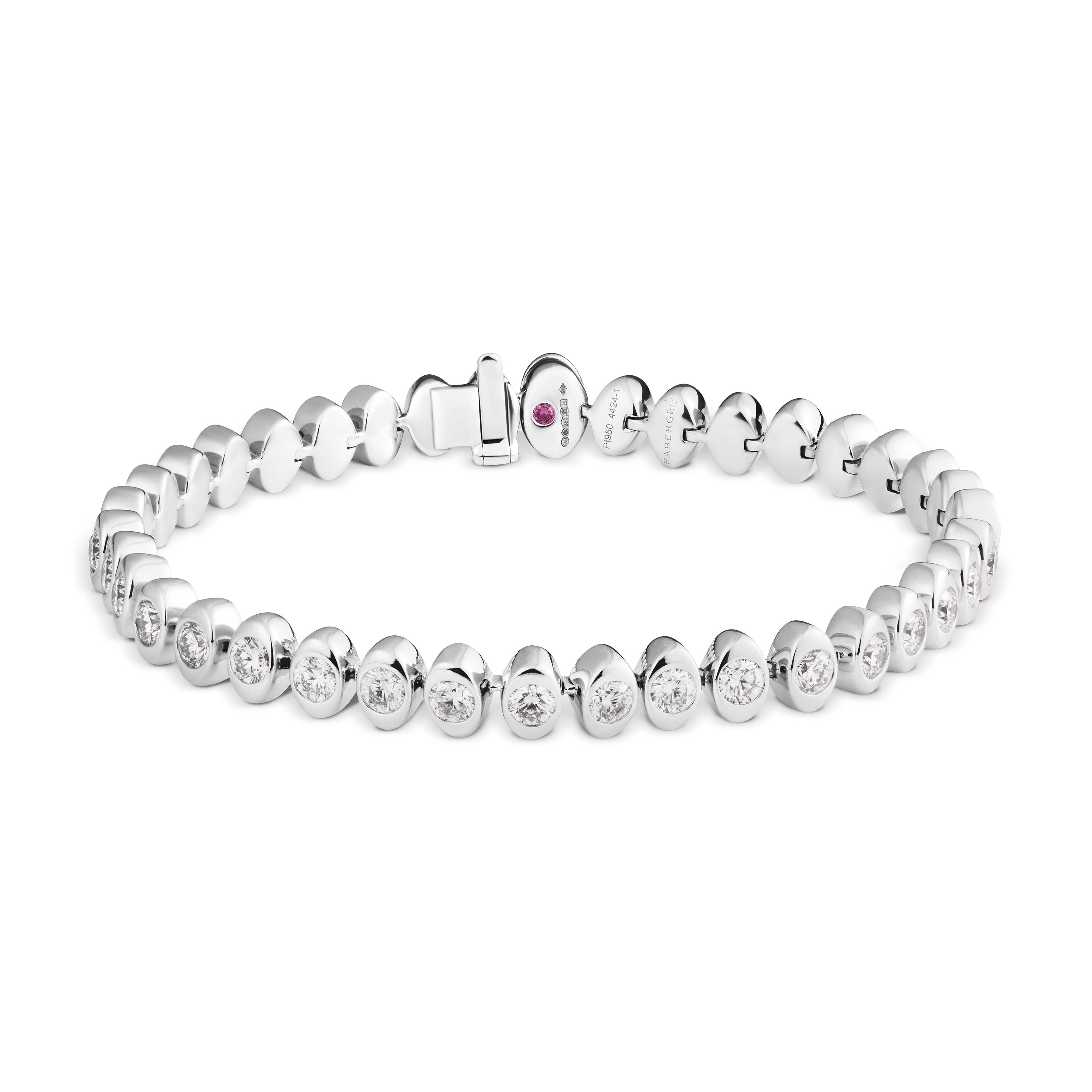Fabergé Code Platinum Diamond Tennis Bracelet | Fabergé