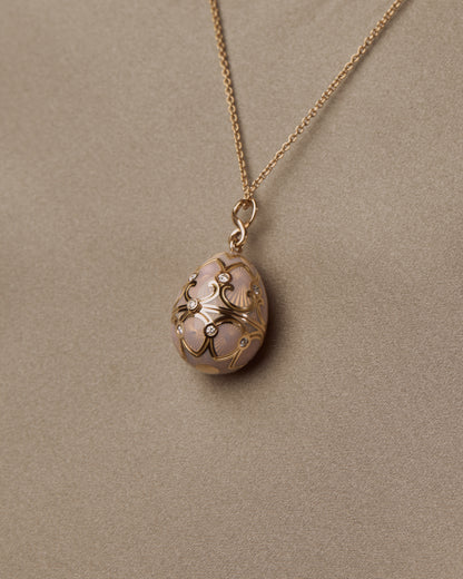 Guilloché Enamel Heart Surprise Locket