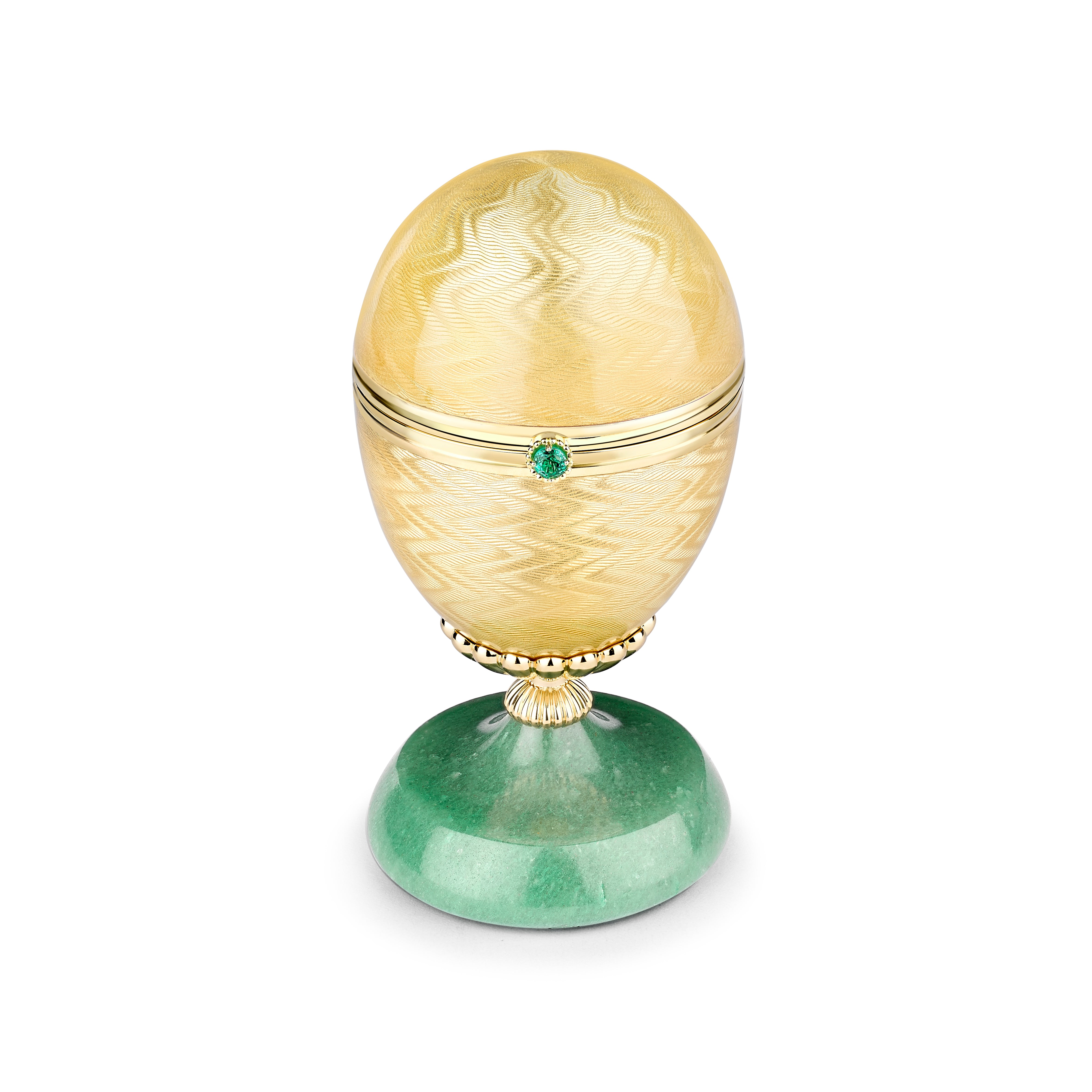Limited Edition Guilloché Enamel Cactus Surprise Egg Objet 2