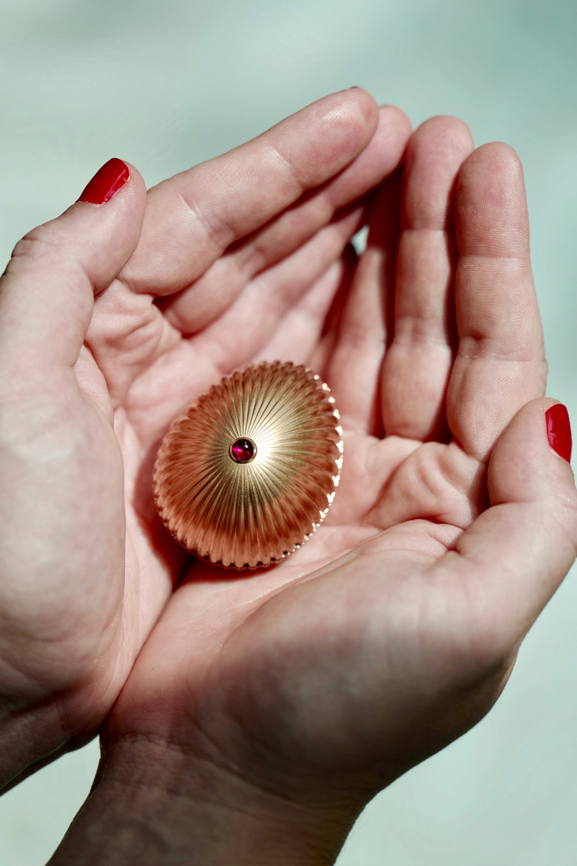 Rose Gold and Ruby ‘180’ Mini Fluted Limited-Edition Egg Objet | Fabergé