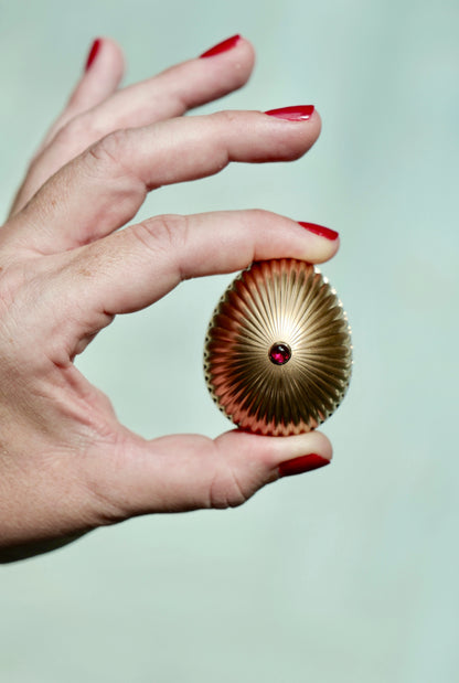 Rose Gold and Ruby ‘180’ Mini Fluted Limited-Edition Egg Objet | Fabergé