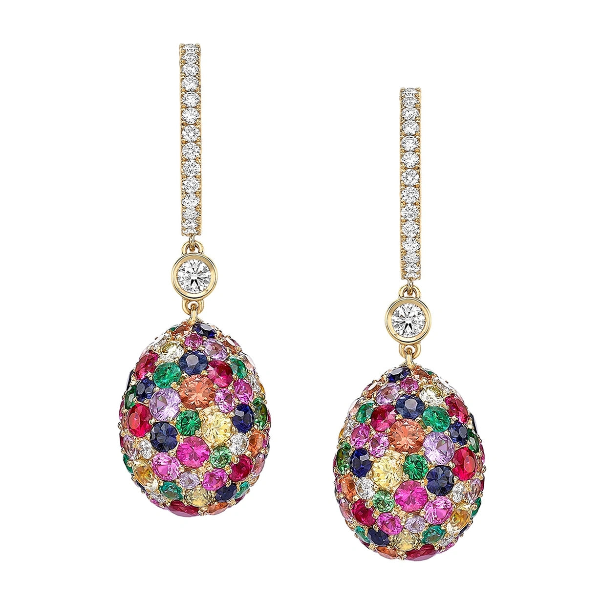 Faberge egg earrings discount
