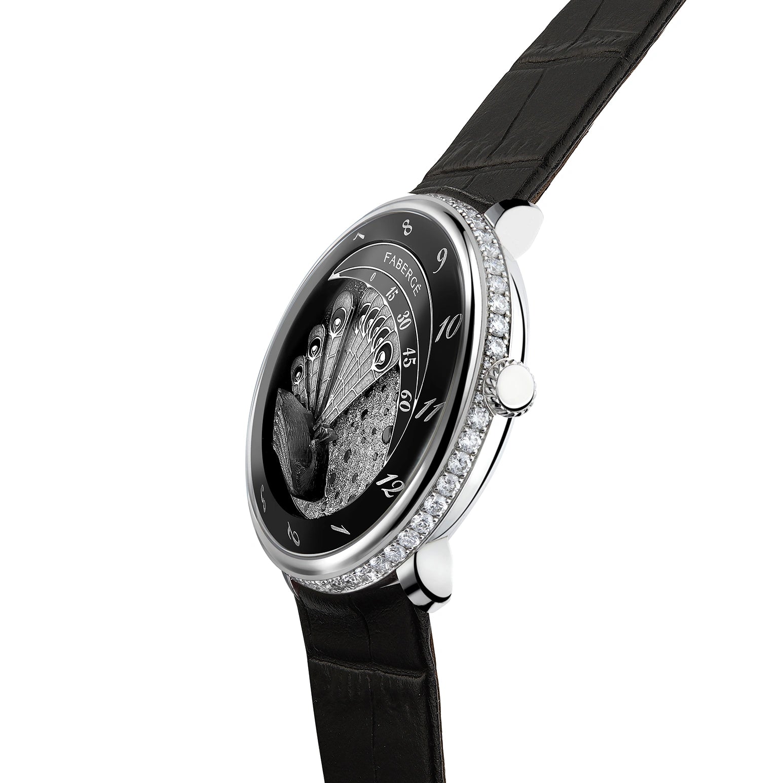 Fabergé Compliquée Peacock Black Sapphire Watch 2