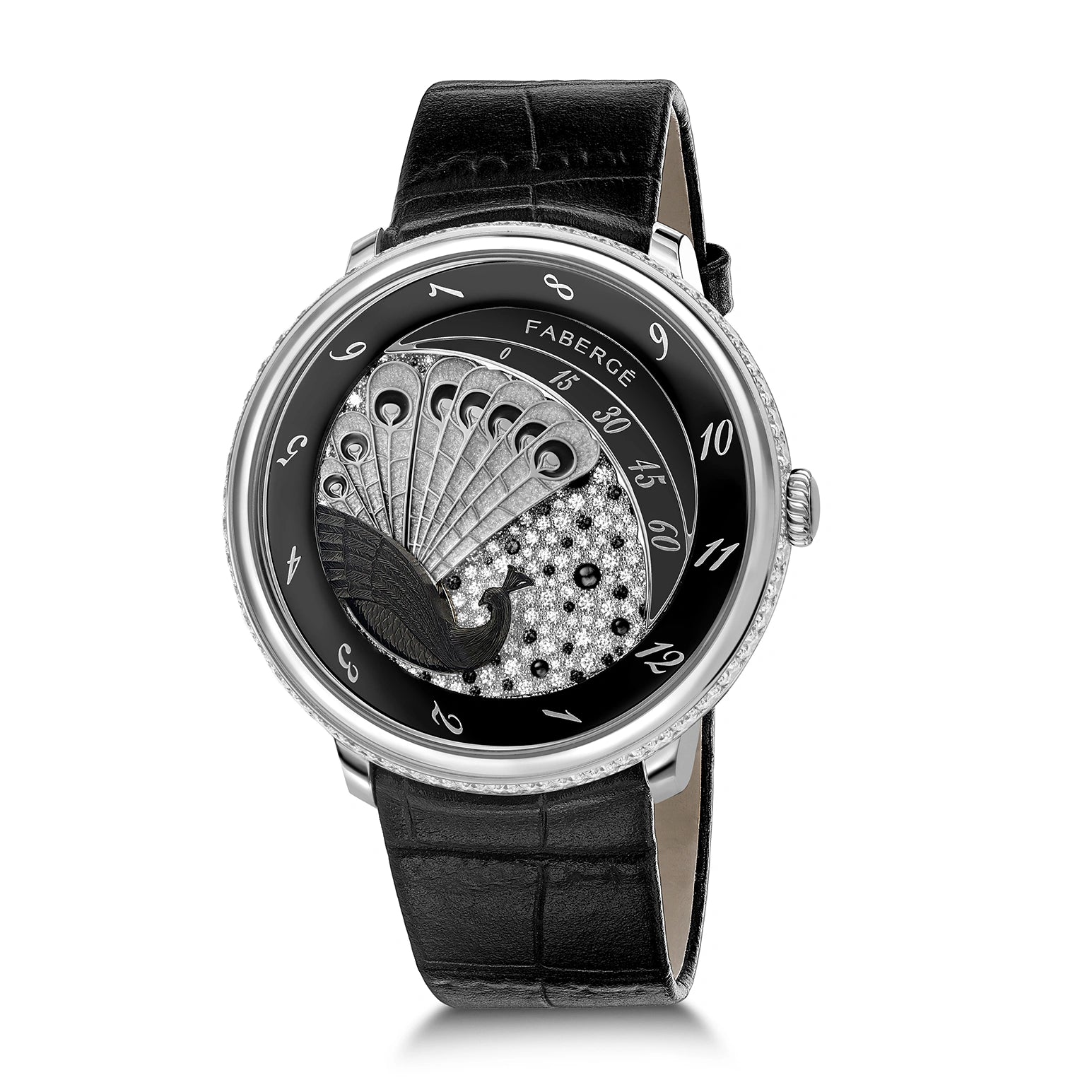 Fabergé Compliquée Peacock Black Sapphire Watch