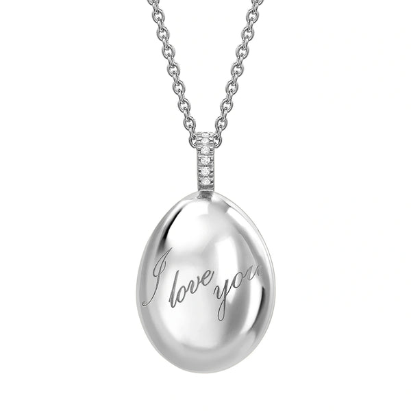 Preek L EGG NECKLACE ネックレス faberge-essence-white-gold-i-