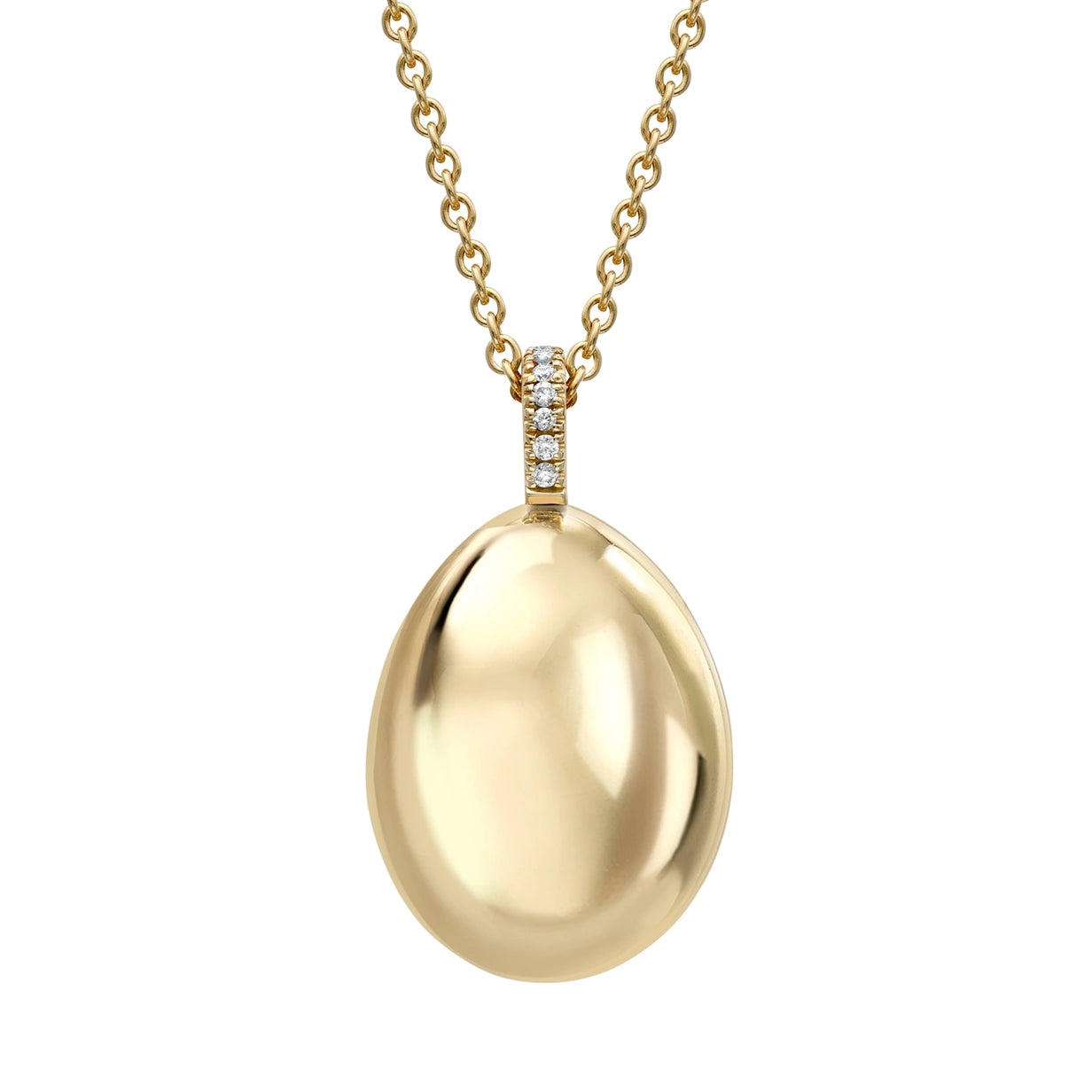 Simple Yellow Gold Egg Pendant Fabergé Fabergé